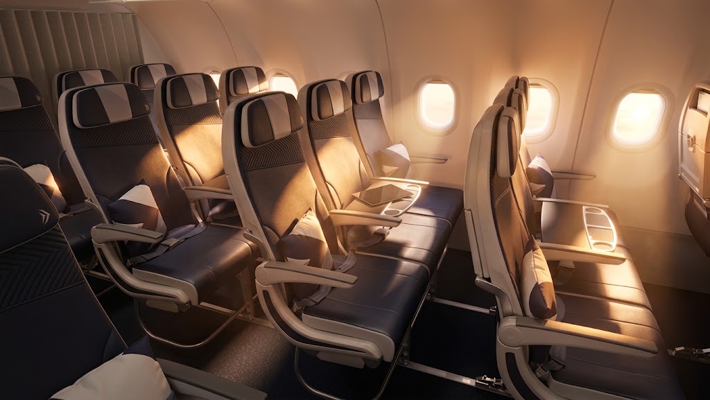 Aegean Airlines Airbus A320neo economy cabin