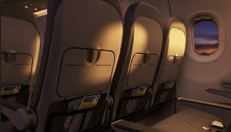 Aer Lingus Airbus A320 economy cabin