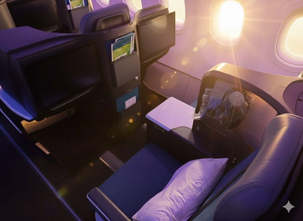 Aer Lingus A321LR Business Class throne seat