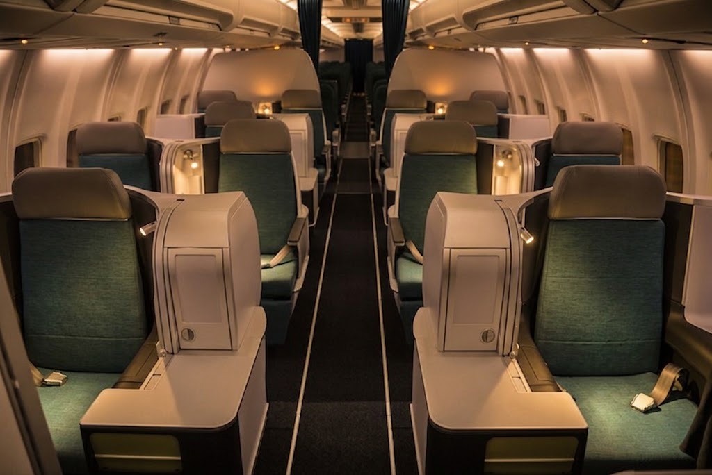 Aer Lingus A321XLR staggered business class cabin