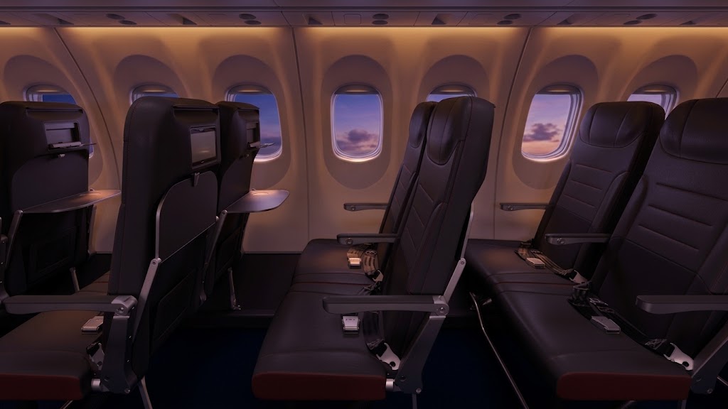 Air Canada Express Embraer E175 economy cabin
