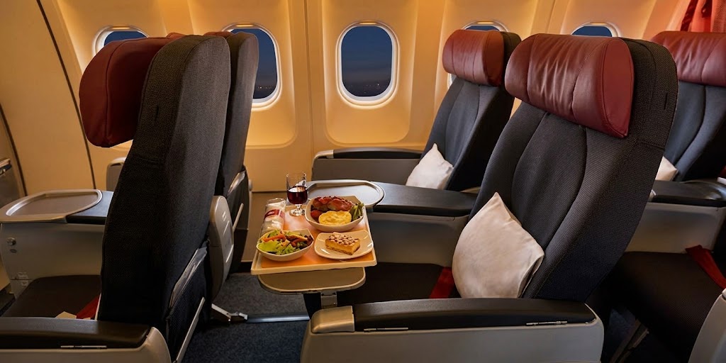 Air Canada Rouge Airbus A319 cabin
