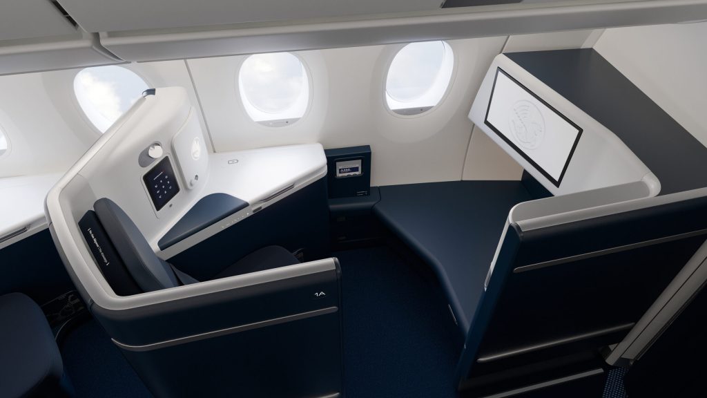 Air France A350-900 Business Class cabin