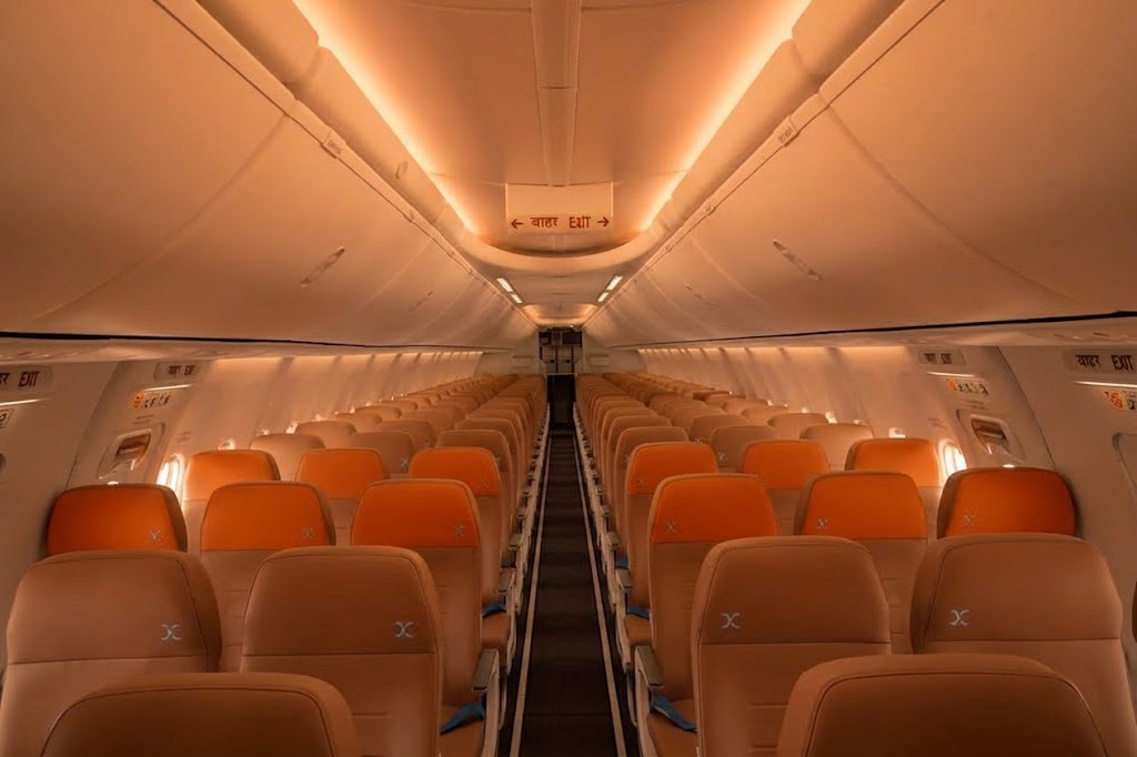 Air India Express Boeing 737 MAX 8 economy cabin
