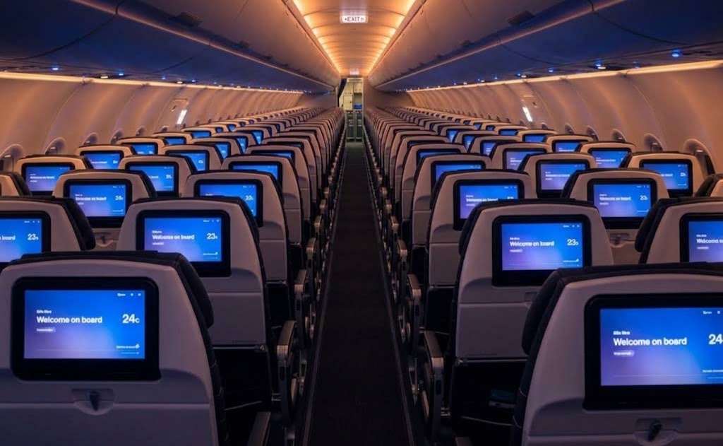 Air New Zealand Airbus A320neo economy cabin