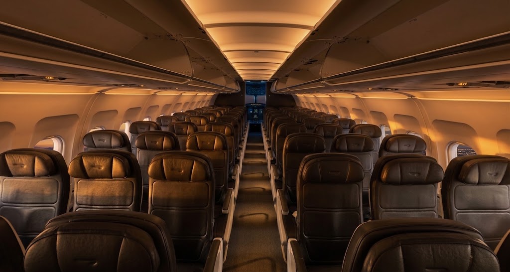 British Airways A320 Euro Traveller cabin, 3-3 seating