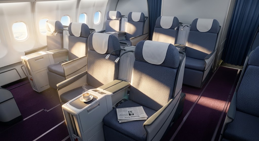 China Southern Airbus A330-300 business class cabin