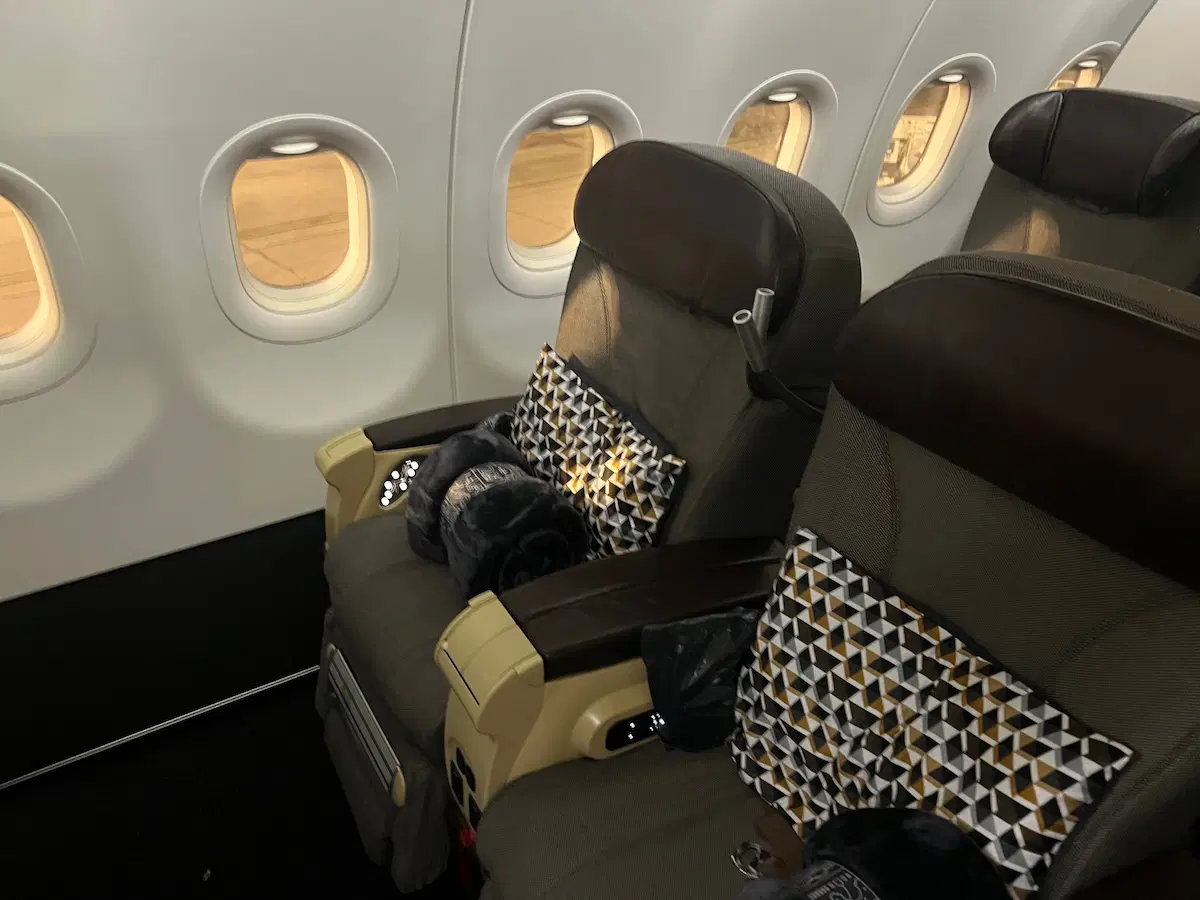 Etihad Airways Airbus A321neo recliner Business Class cabin