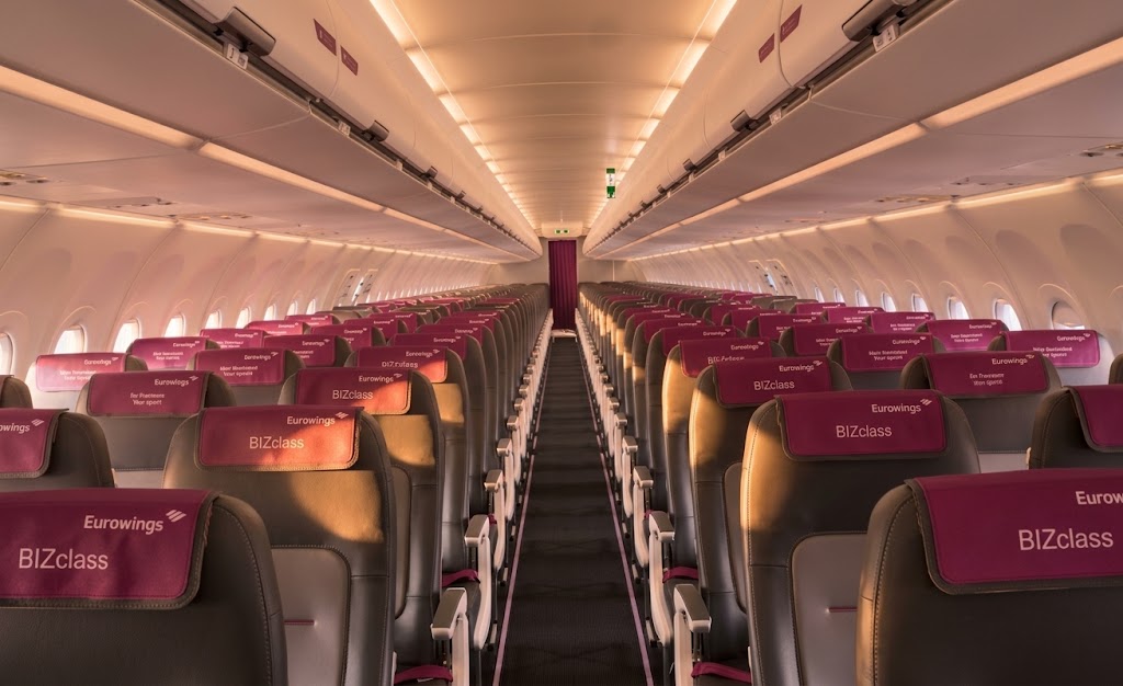 Eurowings Airbus A319 economy cabin