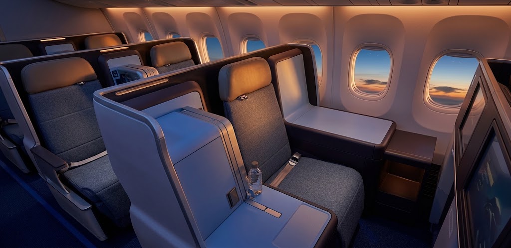flydubai Boeing 737 MAX 9 business class cabin