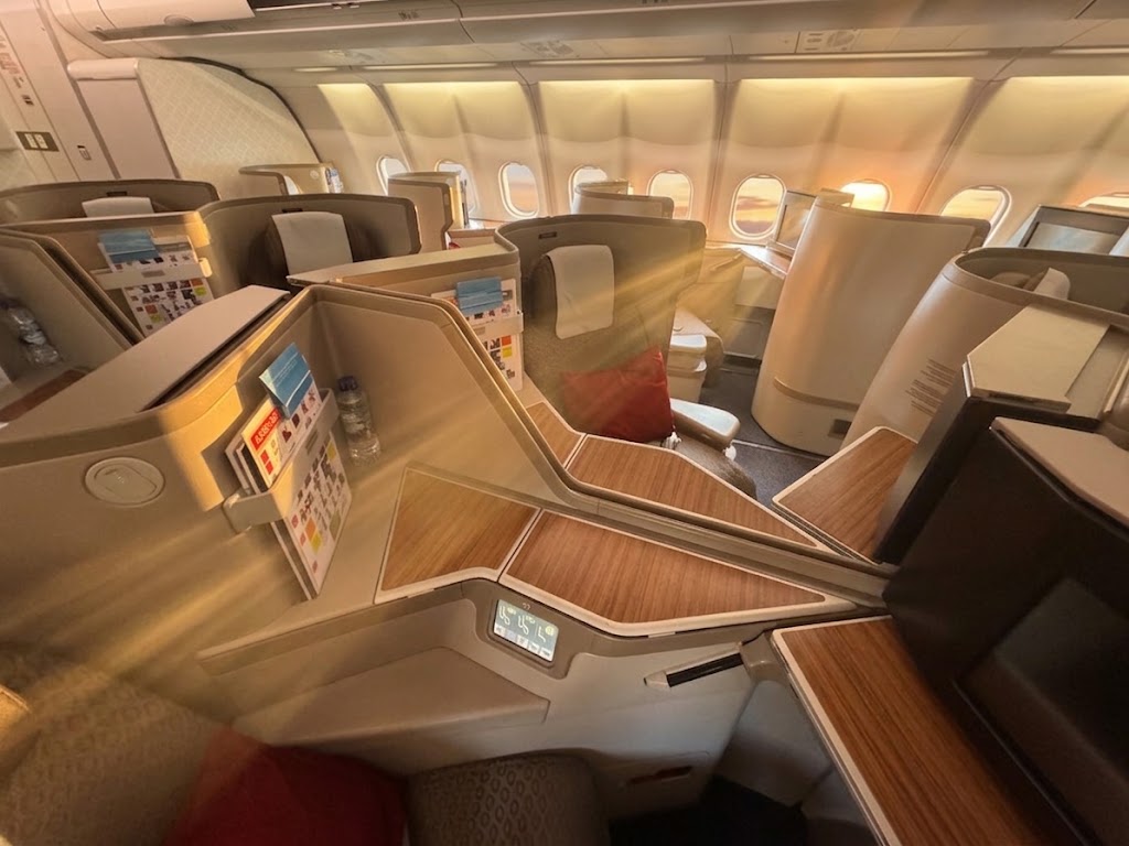 Garuda Indonesia Airbus A330-300 Business Class cabin