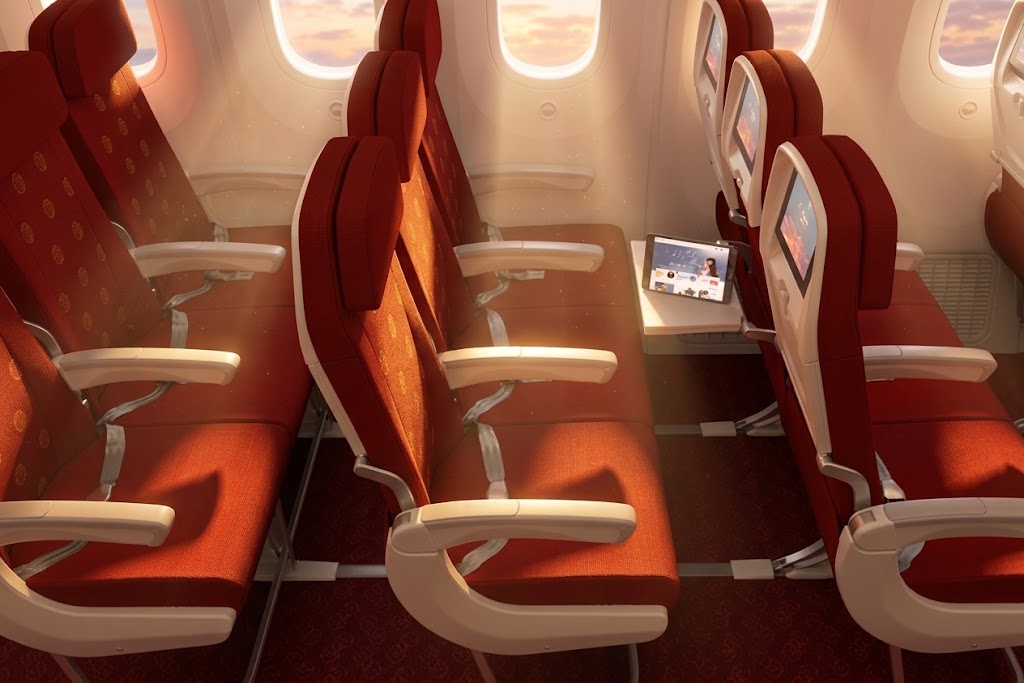 Hainan Airlines Boeing 737 Economy cabin