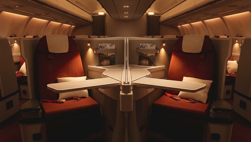 Hainan Airlines Airbus A330-300 Business Class cabin