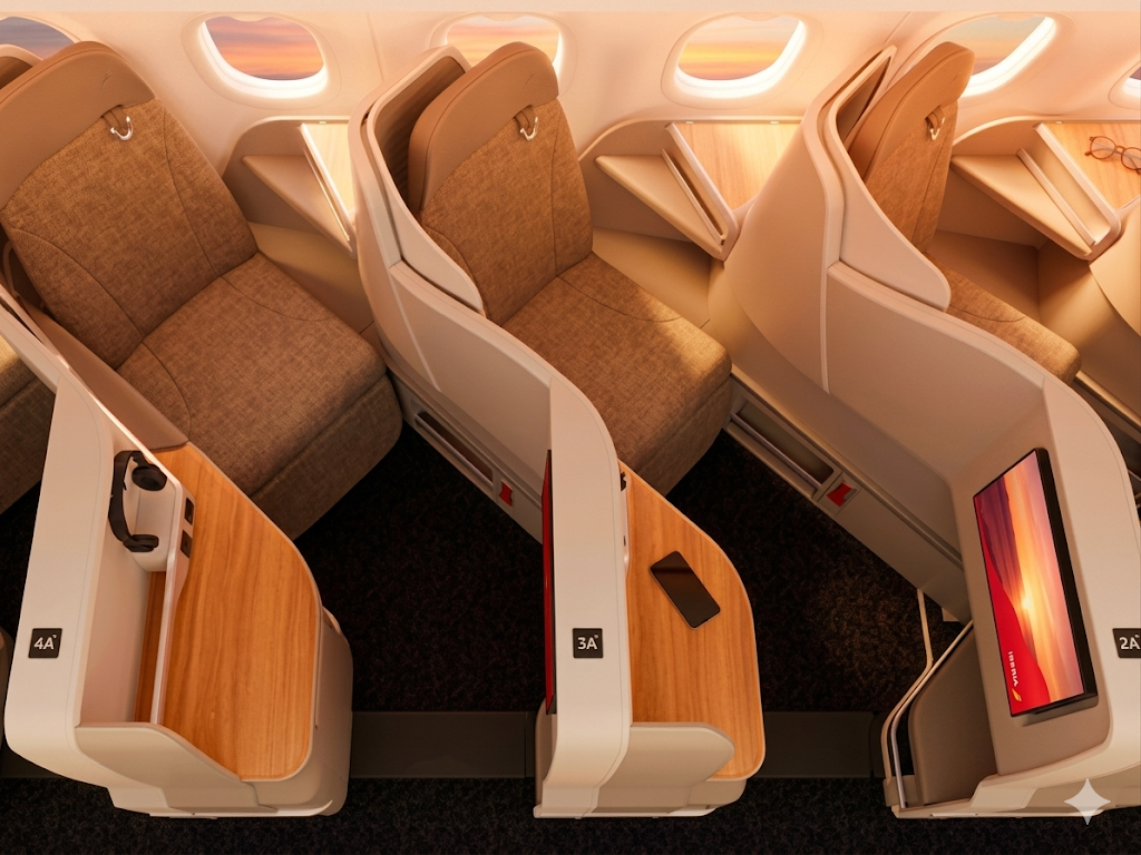 Iberia A321XLR Business Class Thompson Vantage Solo cabin