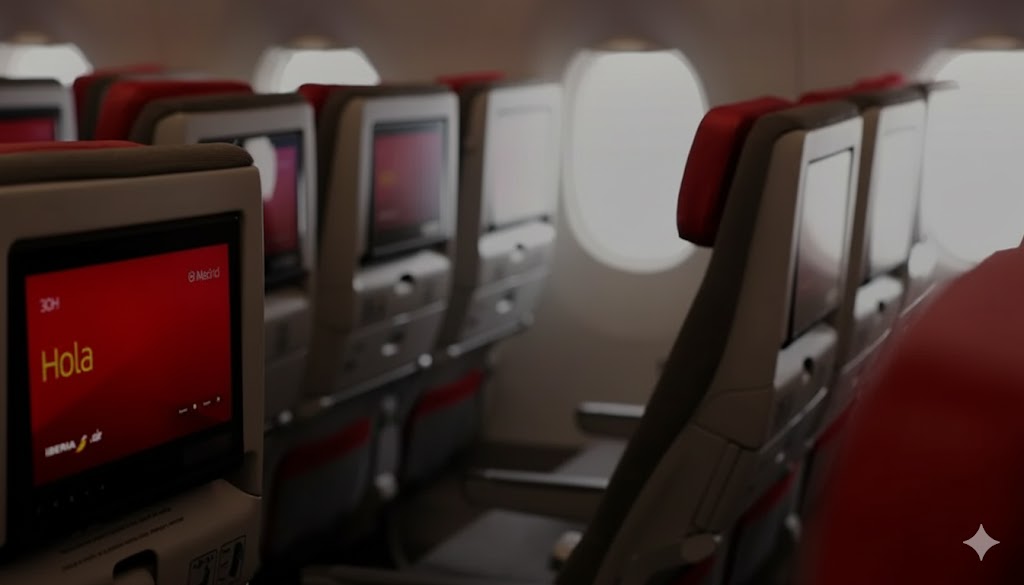 Iberia Airbus A350-900 Business Class cabin