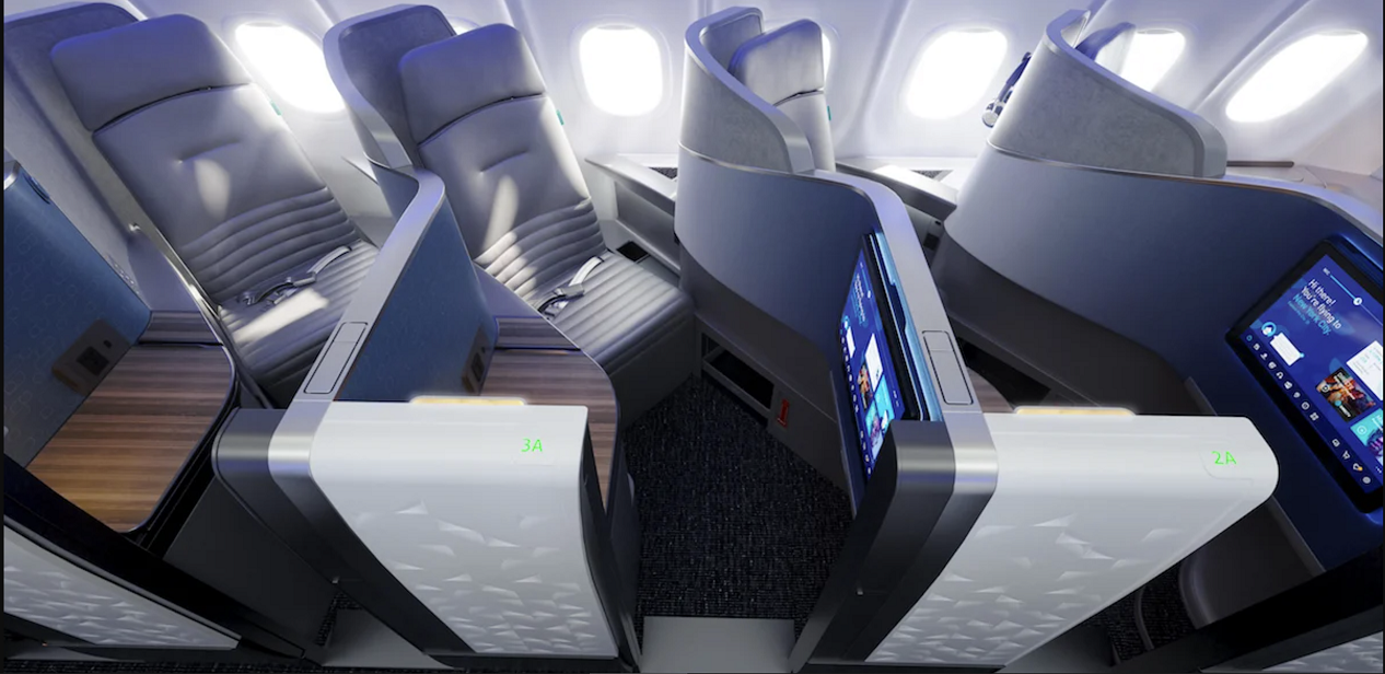 JetBlue A321LR Mint Suites cabin interior