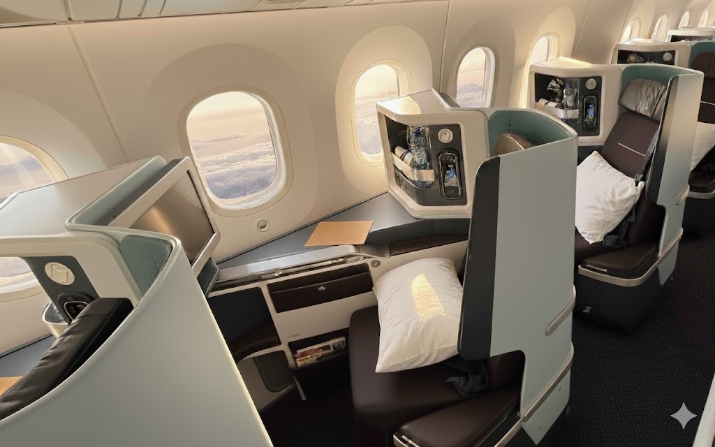 KLM Boeing 787 Dreamliner cabin