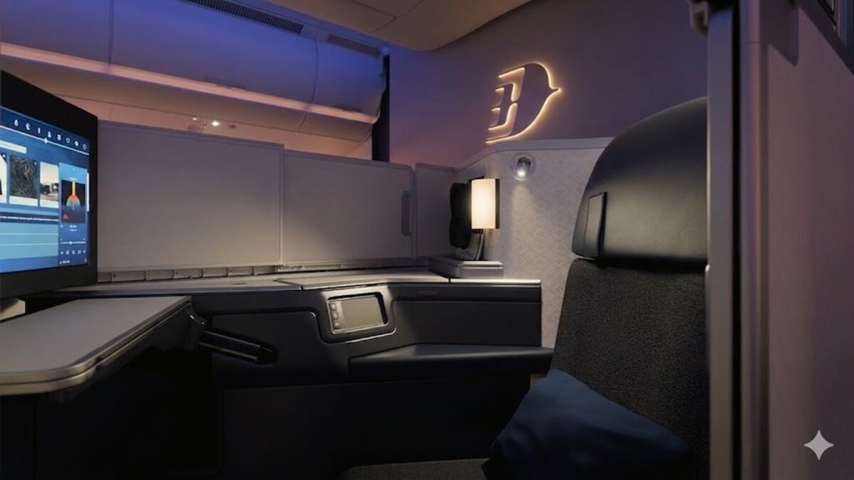 Malaysia Airlines A330-900neo Business Class suite with privacy door