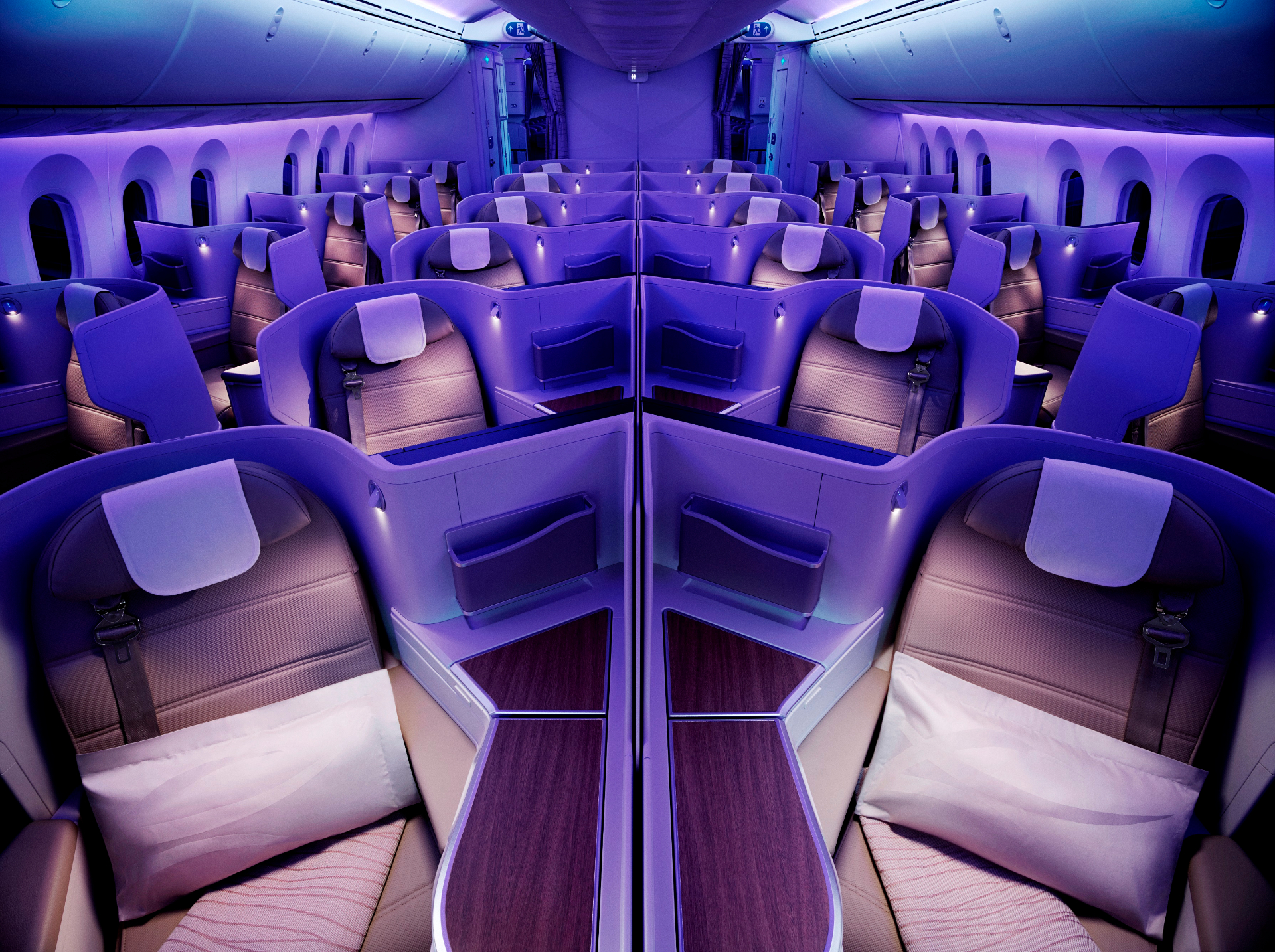Saudia Boeing 787-9 Business Class cabin