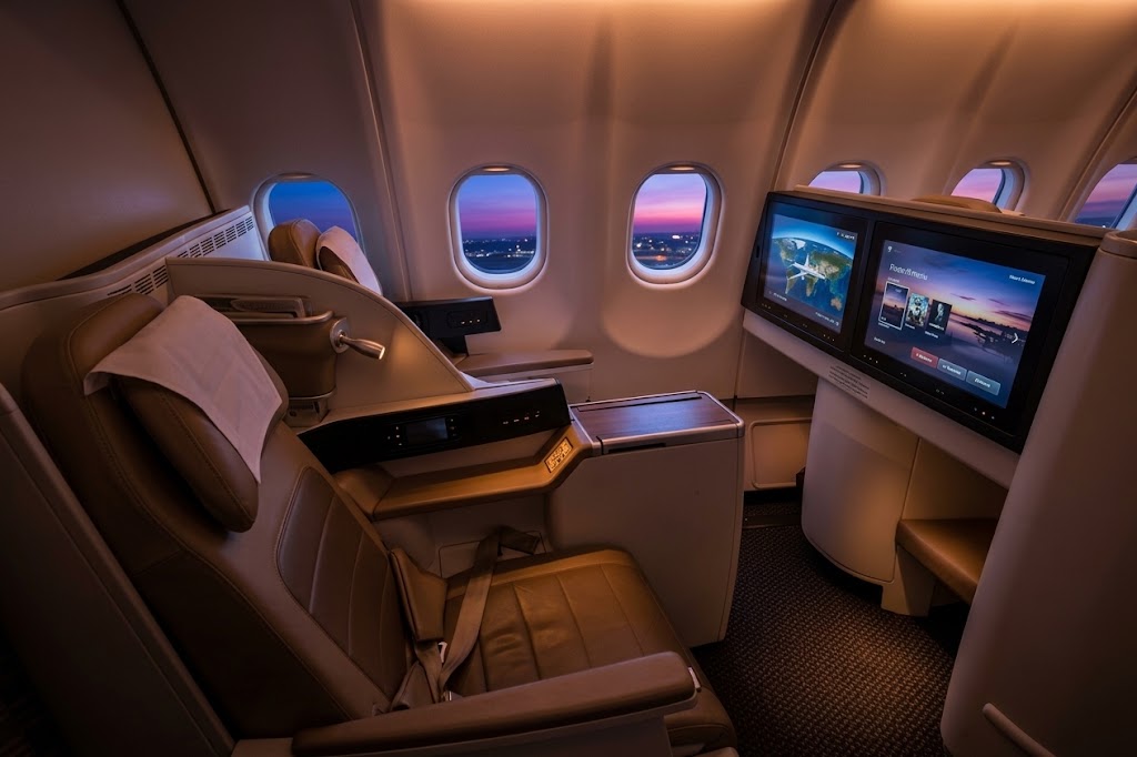 Saudia Airbus A330-300 business class seat