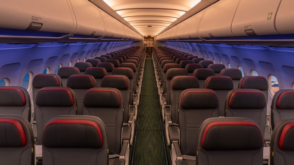 TAP Air Portugal A320neo economy cabin