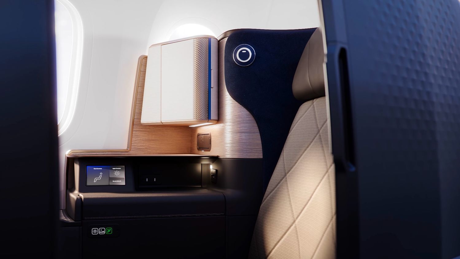 United Airlines 787-10 Polaris cabin