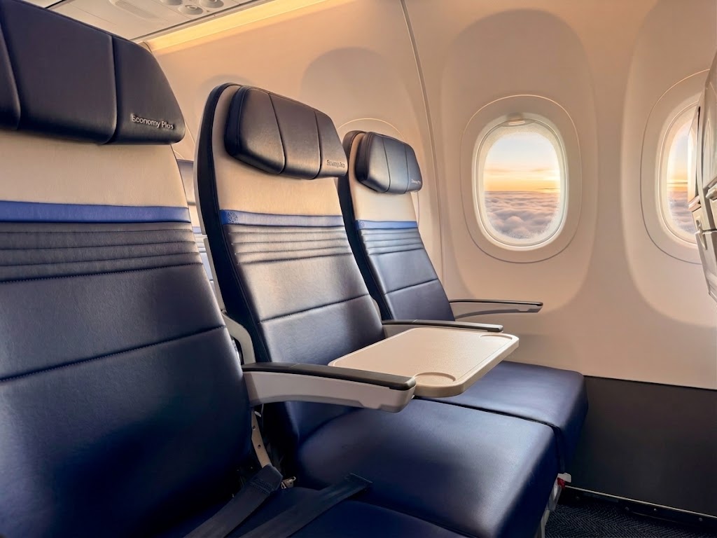 United Airlines Airbus A321XLR Economy Plus cabin
