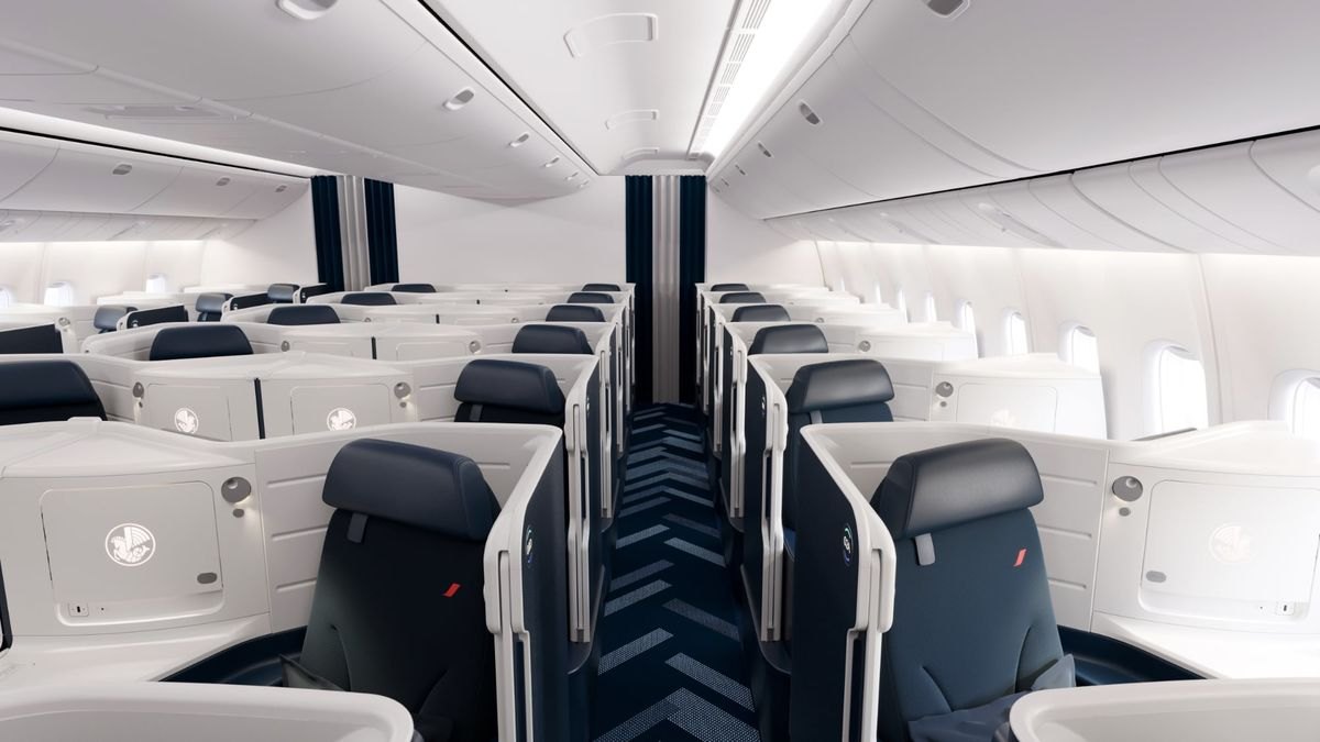 Air France 777-200ER Cirrus Business Class cabin