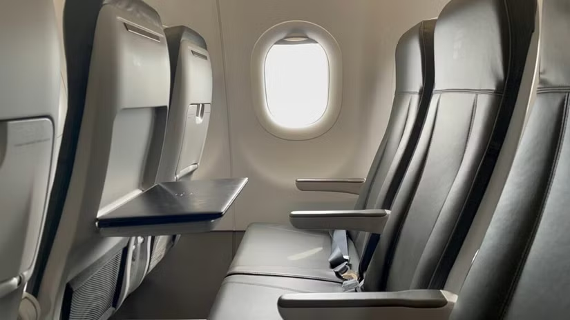 Frontier Airlines A320 economy cabin seats